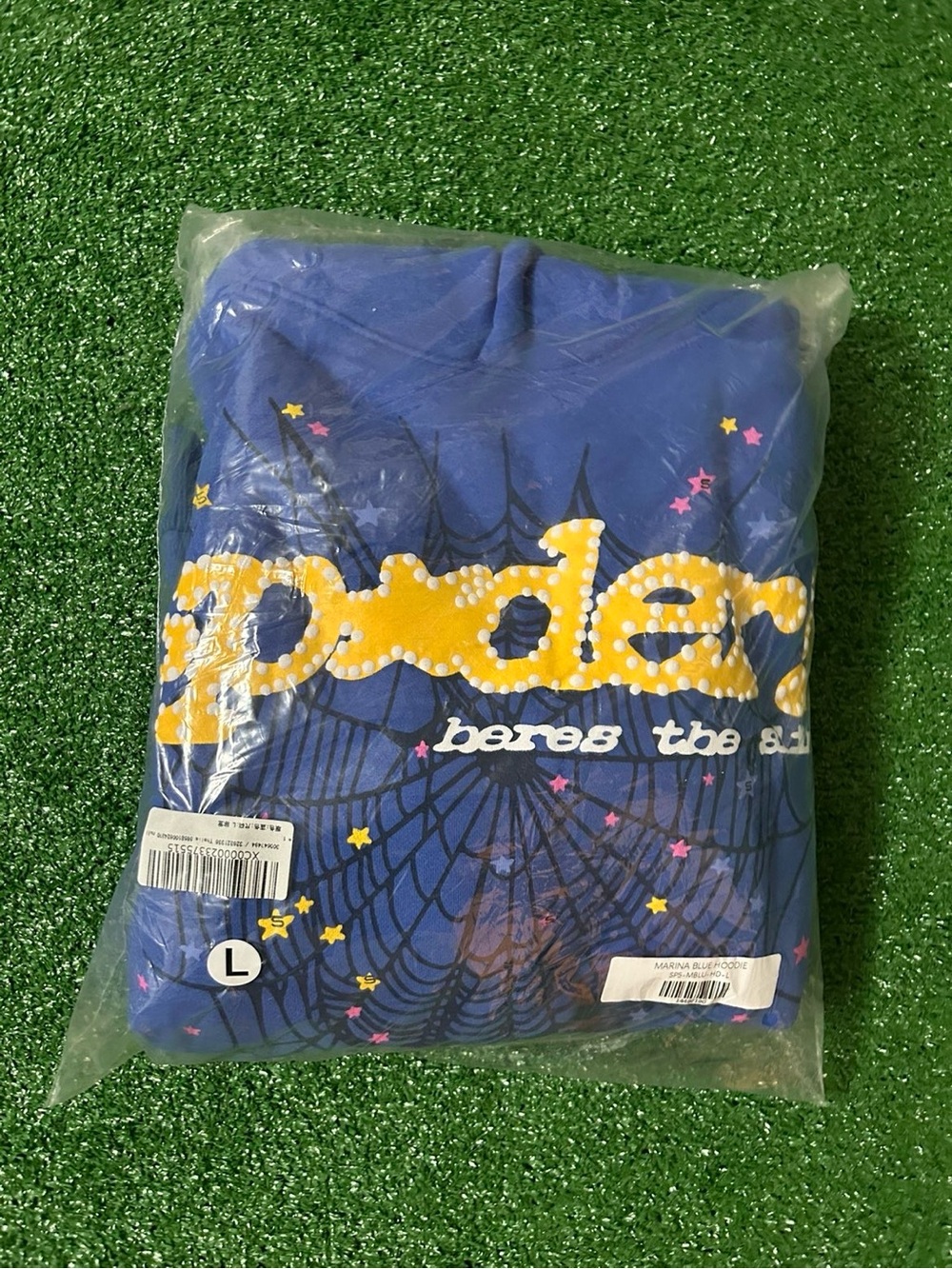 Sp5der TC blue hoodie